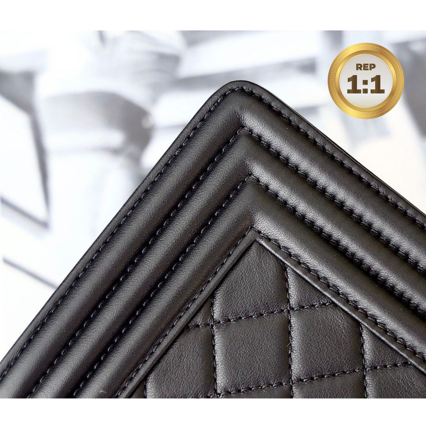 [REP 1:1] Chanel Mini Classic Flapbag Black For Women 20cm/7.9 in